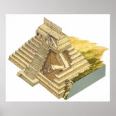 Palenque Mexiko. Tempel der Inschriften Poster (Vorne)