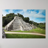 Palenque ruins - Tempel der Inschriftenkunde Poster (Vorne)