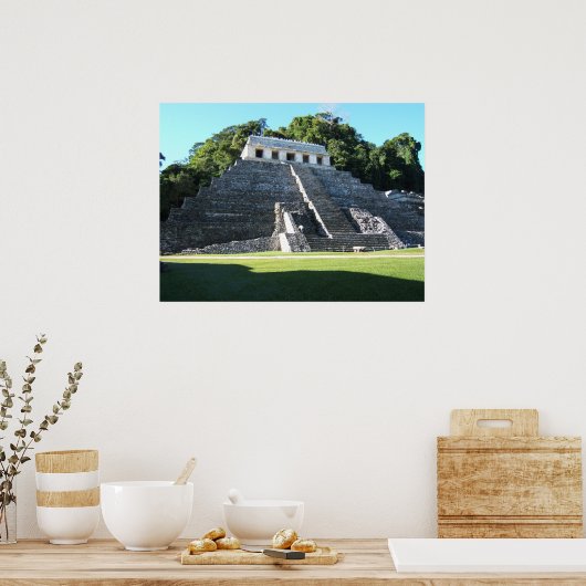 Palenque Tempel der Inschriften Poster (Küche)