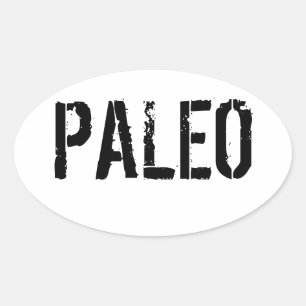 Paleo Autoaufkleber Ovaler Aufkleber
