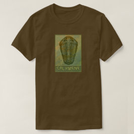 Paleo-chic Calymene Trilobit in Green T-Shirt