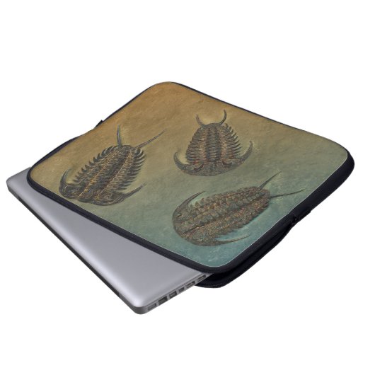 "Paleo-chic" Ceraurus Fossil Trilobit Laptopschutzhülle (Vorne Knopf)