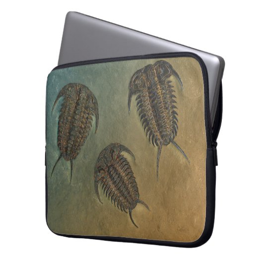 "Paleo-chic" Ceraurus Fossil Trilobit Laptopschutzhülle (Vorderseite Links)
