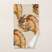 "Paleo-chic" Cleoniceras Cleon Ammonite Fossil Badhandtuch Set (Handtuch)