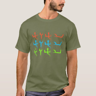 Paleo-hebräische mehrfarbige Tetragrammatikschrift T-Shirt