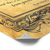 Paleo Hebräischer Name Gottes Pergament Canvas Pri Poster (Ecke)