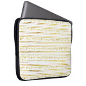 Paleo Hebrew Peace Be upon You Imitats Gold Fossil Laptopschutzhülle (Vorne Rechts)