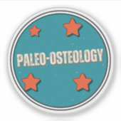 Paleo-Osteologie Aufkleber (Vorderseite)