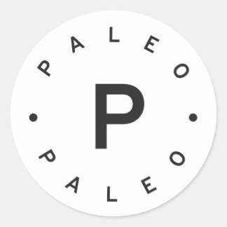 Paleo Runder Aufkleber