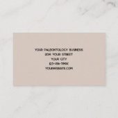 Paleontologist Whale Bones Skeleton Visitenkarte (Rückseite)