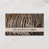 Paleontologist Whale Bones Skeleton Visitenkarte (Vorderseite)