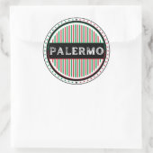 Palermo City Pride Emblem – Italian Identity Runder Aufkleber (Tasche)