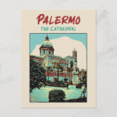 Palermo, Die Kathedrale Illustration Sizilien Ital Postkarte (Vorderseite)