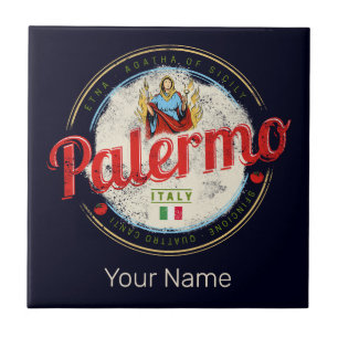 Palermo Hauptstadt von Sizilien Italien Vintage-So Fliese