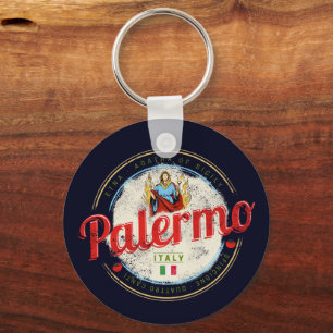 Palermo Hauptstadt von Sizilien Italien Vintage-So Schlüsselanhänger