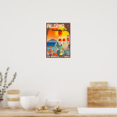 Palermo Italien Jahrgang Reise Poster (Küche)