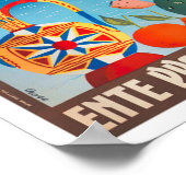 Palermo Italien Jahrgang Reise Poster (Ecke)