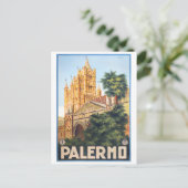 Palermo Italien Jahrgang Reise Postkarte (Stehend Vorderseite)