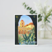 Palermo Italien Jahrgang Reise Postkarte (Stehend Vorderseite)