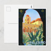 Palermo Italien Jahrgang Reise Postkarte (Vorne/Hinten)