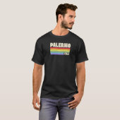 Palermo Italien Rainbow Gay Pride Merch Retro 70er T-Shirt (Vorne ganz)
