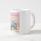 Palermo Italy Scooter-Poster Jumbo-Tasse (Vorderseite Rechts)