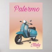 Palermo Italy Scooter-Poster Poster (Vorne)
