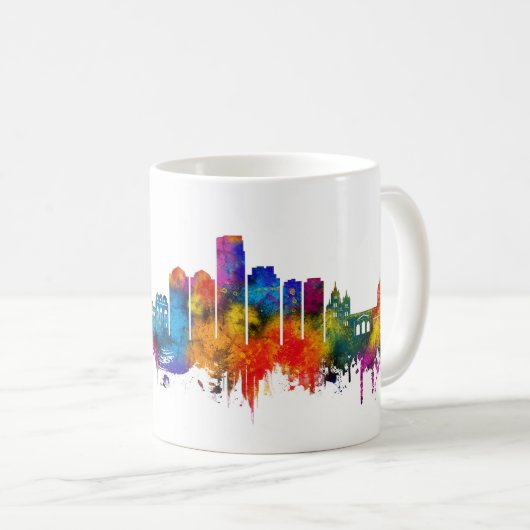 Palermo Italy Skyline Kaffeetasse (VorderseiteRechts)