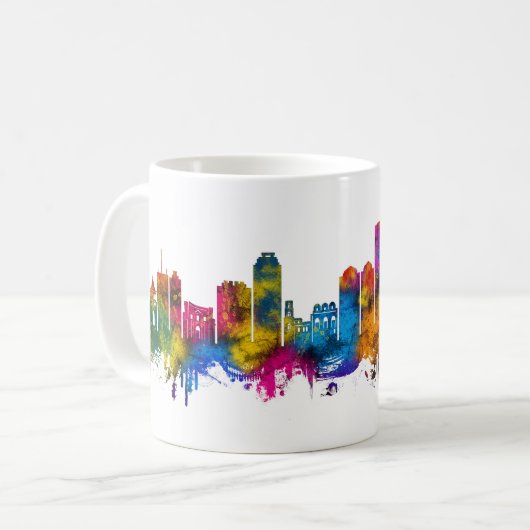 Palermo Italy Skyline Kaffeetasse (Vorderseite Links)