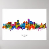 Palermo Italy Skyline Poster (Vorne)