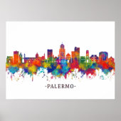 Palermo Italy Skyline Poster (Vorne)