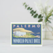 Palermo Mondello Palace Hotel Postkarte (Stehend Vorderseite)