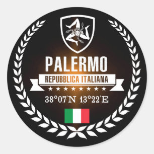 Palermo Runder Aufkleber