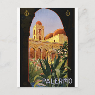 Palermo Sicilia Italien Vintage Postkarte