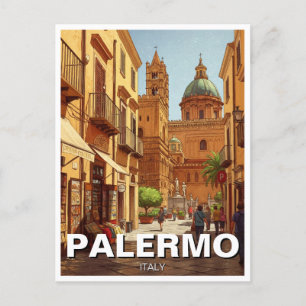 Palermo Sicily Italy Travel Postkarte