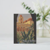 Palermo Sicily Vintage Postkarte (Stehend Vorderseite)
