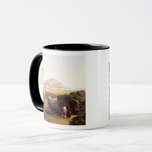 Palermo, Sizilien, 1847 (Öl auf Leinwand) Tasse (Vorderseite Links)