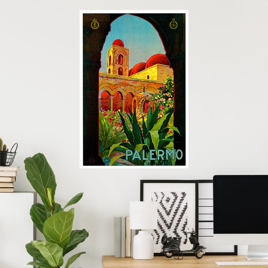 Palermo Sizilien - Italien Reisen Poster (Heimbüro)