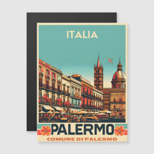 Palermo Sizilien italienische Vintage-Geschenke Magnetkarte