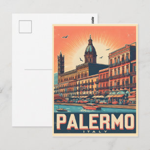 Palermo Sizilien italienische Vintage-Geschenke Postkarte