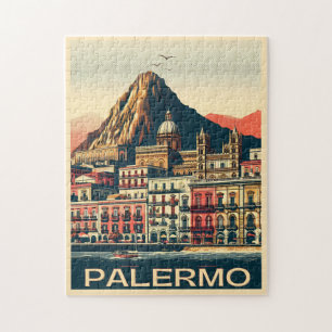 Palermo Sizilien italienische Vintage-Geschenke Puzzle