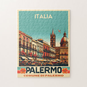 Palermo Sizilien italienische Vintage-Geschenke Puzzle