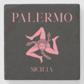Palermo Sizilien Steinuntersetzer (Vorderseite)
