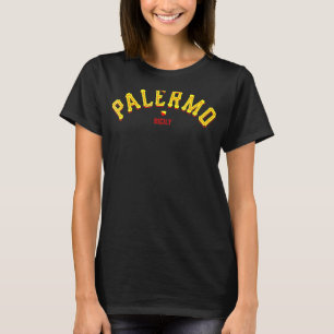 Palermo Sizilien Vintage Italien Sizilianisches T- T-Shirt