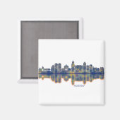 Palermo Skyline Magnet (Vorderseite/Rückseite)