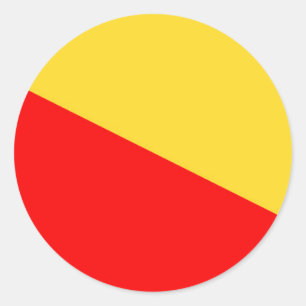 Palermo Städteflagge Sizilien Sizilien Sizilien Runder Aufkleber