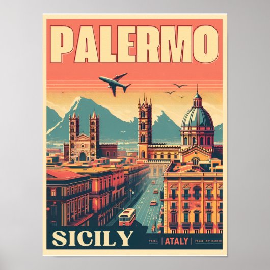 Palermo Vintage Geschenke aus der italienischen Kü Poster (Vorne)
