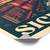 Palermo Vintage Geschenke aus der italienischen Kü Poster (Ecke)