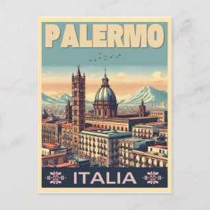 Palermo Vintage Geschenke aus der italienischen Kü Postkarte