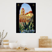 "Palermo" Vintage Travel Poster (Küche)